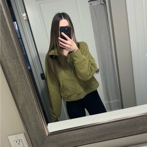 Lululemon Scuba Oversized Funnel Neck Half-Zip
Bronze Green XS/S